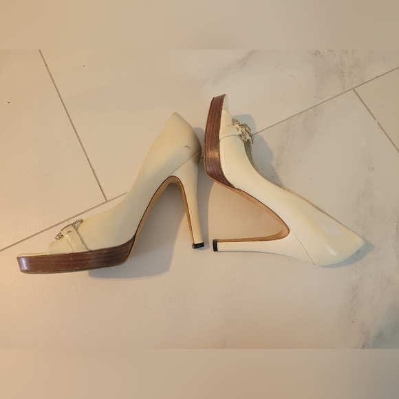 Gucci Platform Peeptoe Pumps Horsebit - Picture 2 of 7